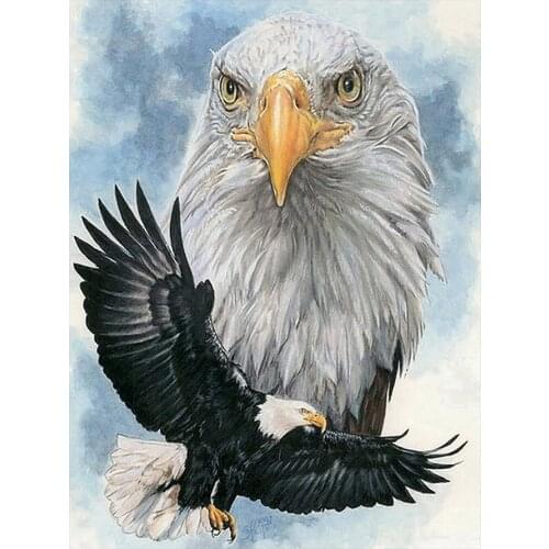 Bald Eagle Diamond Painting Oil Animal Bird Round Full Drill Nouveaute DIY Mosaic Embroidery 5D Cross Stitch Home Decor Gifts
