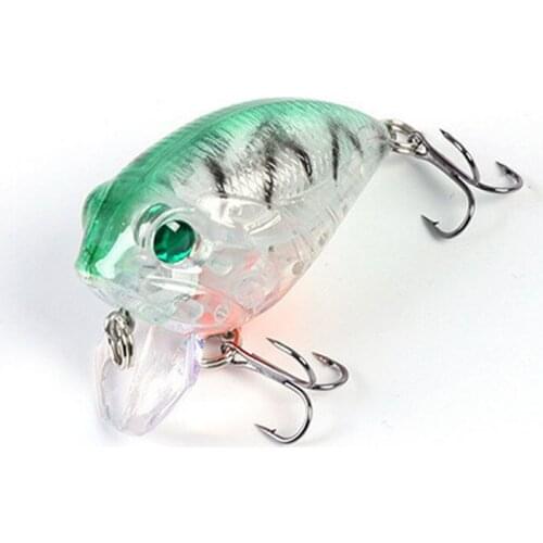 Free Shipping 4cm 8g Crankbait Fishing Lure Artificial Crank Hard Bait Topwater Minnow Fishing Wobblers Fish Lures YU042
