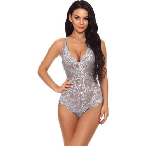 High Quality Lace Bodysuit Romper Women Sexy Overall Feminino Beach Summer Playsuit Jumpsuits Party Sexy Bodycon Solid Body Suit