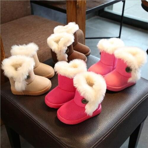 Children Boots Girls Winter Children Snow Boots Boys Toddler Baby Boots For Kids Shoes Kids Snow Boots Warm Children Shoes