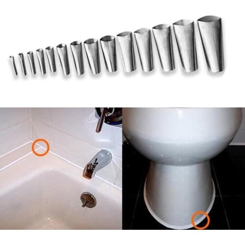 Household Gadgets Stainless Steel Universal Caulking Duck Shaped Nozzle Glass Glue Caulking Tool