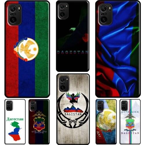 Dagestan Flag Coat Of Arms Case For Xiaomi Redmi Note 10 Pro Note 8 7 8T 9S 8A 9A 9C 9T K40 Note 9 Pro Phone Cover