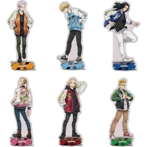 Hot Anime Tokyo Revengers Figure Cosplay Acrylic Stands Manjiro Ken Takemichi Hinata Atsushi Model Plate Fans Gift Collection
