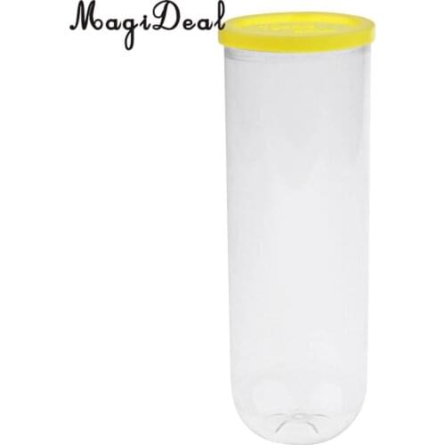 MagiDeal Portable Transparent PVC Tennis Ball Can Holder Container Storage Tin Bucket Canister Hold 3 Tennis Balls