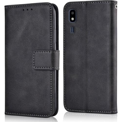 Flip Leather Phone Case for Samsung Galaxy A2 Core A2Core A260 A260F SM-A260F Case wallet cover