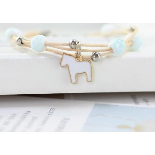 Cute animal Bracelets & Bangles Bohemia Ceramic Charm Bracelets Wholesale drop shipping Bracelets Bangles Beads #5104