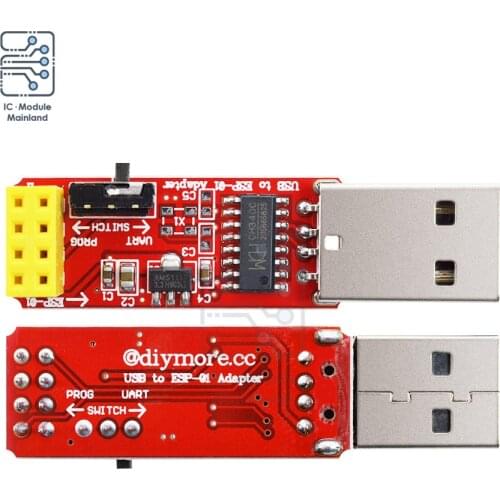DC 3.3V CH340 WIFI Adapter Board Module USB to ESP8266 Serial ESP-01 ESP-01S ESP01S Wireless Developent Board Module for Arduino