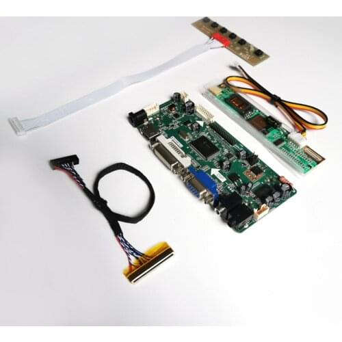For LTN156AT01-D01/D02 LVDS 30Pin CCFL 1366*768 15.6" M.NT68676 screen controller drive board VGA+DVI LCD monitor panel Kit