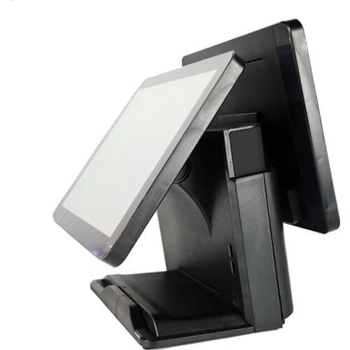 POS System POS Machine dual screen 15+15 inch capacitive screen cash register high quality POS terminal Desktop