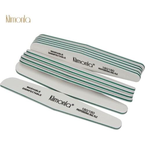 10pcs/lot Professional Nail File Washable Buffer Block 180/180 Sanding Manicure DIY Nail Art Buffing Salon Tools Accessories