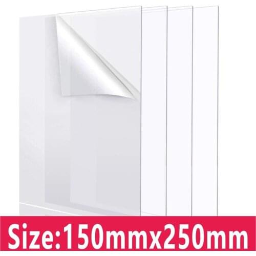 150x250mm Transparent Plexiglass Plate Acrylic Sheet Methacrylate Plastic Glass Metraquilato Plexi Perspex Board Clear Stand