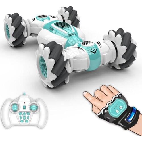 Pickwoo 2.4G Remote Control RC Car Roll Rotary Double-Side Stunt Gesture Induction Twisting Drift Off-Road Dancing Driving Car