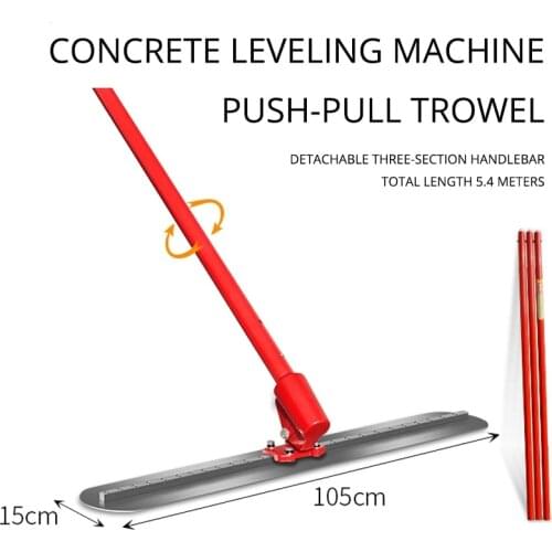 Hand-Carried Concrete Leveling Machine Lengthened Manual Cement Road Leveling Machine Manganese Steel Trowel Tool