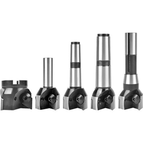 Indexable end mills One-piece shank 30-100mm MT3 Right angle milling cutter for TPKR TPKN 1603 / TPKN2204 or 3100511 / 3130511