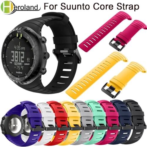 Sports Silicone watch strap For Suunto Core watchBand Smart watch strap Replacement TPU Wristband Accessories Bracelet watch men