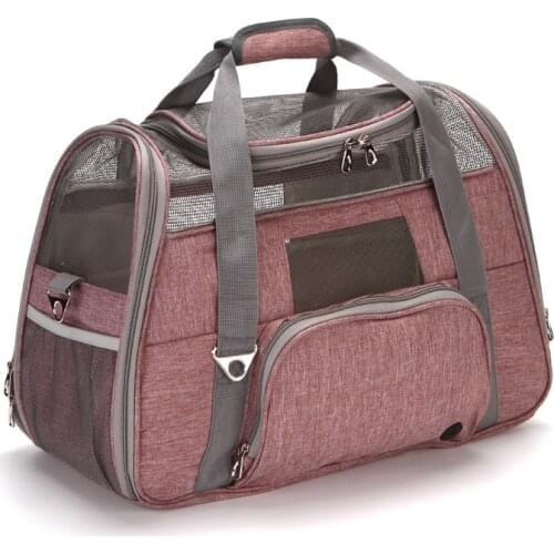 High Quality Dog Bag Carrier Foldable Breathable Mesh Portable Travel HandBag For Small Dogs Single Shoulder Outgoing Pet Bags