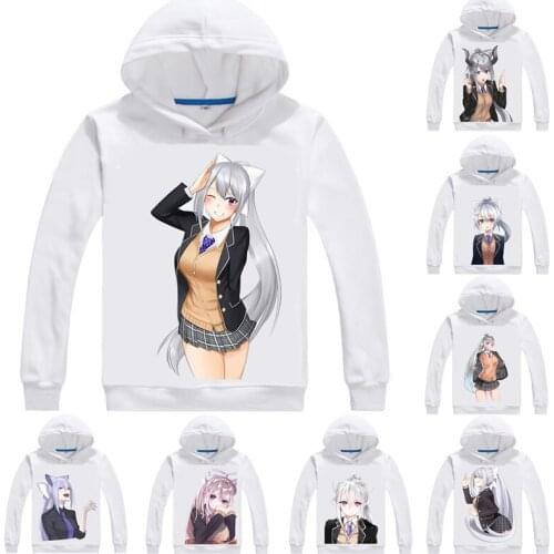 Higuchi Kaede Hoodies Multi-style Anime Hooded hoodie japanese virtual YouTuber Higuchi Kaede Anime Cosplay Sweatshirts