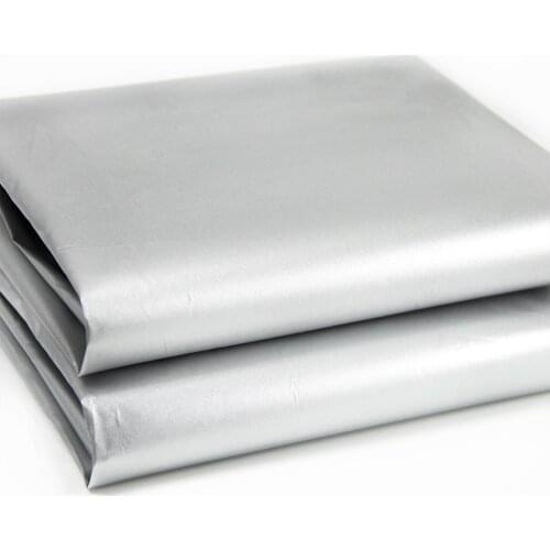 New 50x150cm Blackout Drapery Shade Fabric Black and Silver 100% Shading Light Waterproof Sunshade Cloth Light Weight,c2033