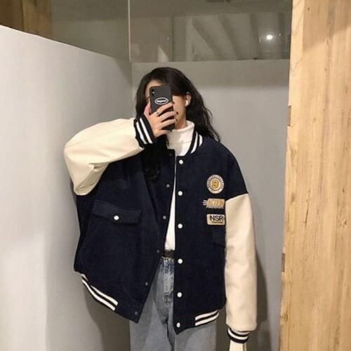 Spring Summer New Jacket Womens Tide Loose Korean Version Of The All-match Baseball Uniform Jacket Harajuku Style Coat Women