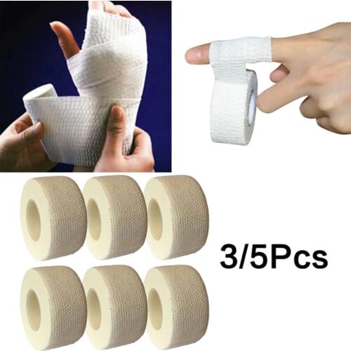 1/3/5 PCS Self-Adhesive Elastic Bandage First Aid Medical Health Care Treatment Gauze Tape First Aid Tool 1m/4.5m