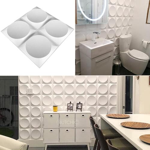 30x30cm 3D three-dimensional wall sticker decorative living room wallpaper mural waterproof 3D wall panel bathroom kitchen