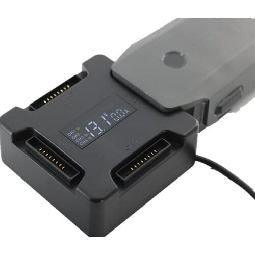 4 in1 Battery Charging Hub for DJI Mavic / Pro EU Rapid Smart Multi Battery Intelligent Charging Hub With LCD Display Portble