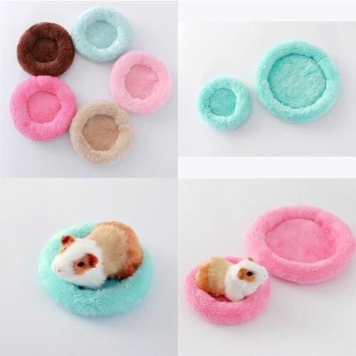Hamster Nest Pad Velvet Warm Pet Cushion Hedgehog Chinchilla Rabbit For Rodent/Guinea Pig/Rat/Hedgehog 6 Colors S/L Pet supplies