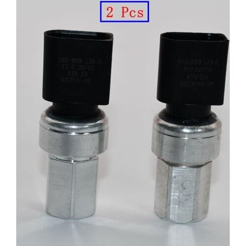 2 Pcs Car Air Conditioning High Pressure Sensor For Golf MK4 Bora Caddy Touran A3 Q7 TT Seat Leon 1K0 959 126 E