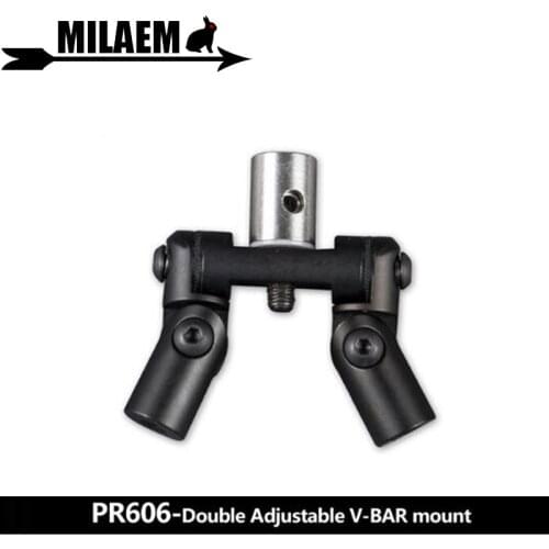 Archery Double-side V Bar Compound Bow Stabilizer Adjustable Mount Quick Shock Absorber Balance Bar Shooting Accessories