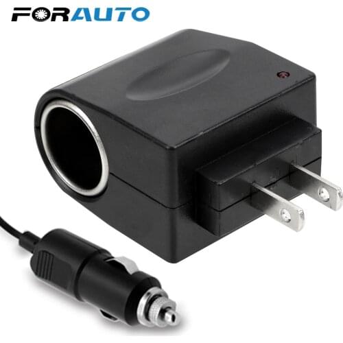 FORAUTO Car Cigarette Lighter Adapter Converter AC 220V To DC 12V EU US Plug High Quality Automobile Accessories