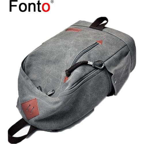 Canvas Backpack Travel Hike Camp Bag Women Man Classical Bags Fashion Teenagers School Backapck