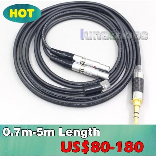 2.5mm 4.4mm XLR 3.5mm Black 99% Pure PCOCC Earphone Cable For Ultrasone Veritas Jubilee 25E 15 Edition ED 8EX ED15 LN007099