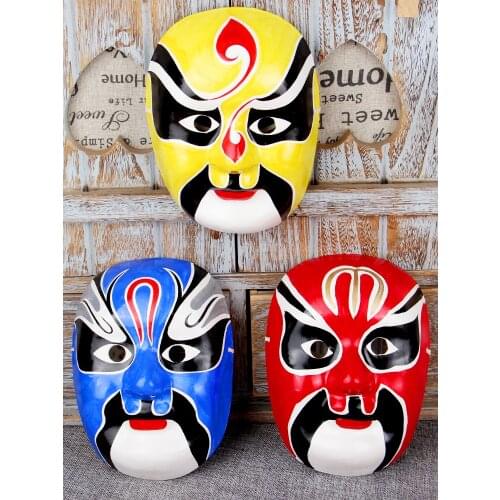 Sichuan opera face-changing props pulp Peking opera facial makeup mask children can wear decorative ornaments Chinese style wall