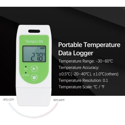 KKmoon Data Logger Multi-use USB Temperature Datalogger Reusable TEMP Recorder with 32,000 Record Capacity