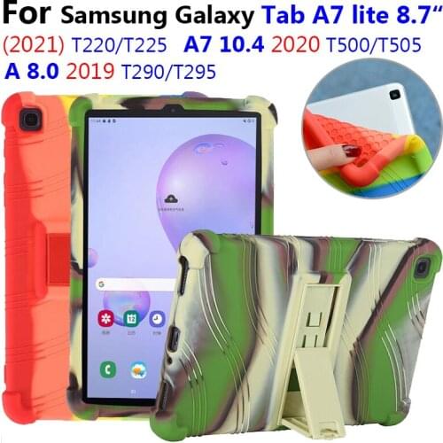 Soft Silicon Shockproof Case For Samsung Galaxy Tab A7 Lite 2021 8.7 T220 T225 A7 10.4 2020 T500 T505 A 8.0 2019 T290 T295