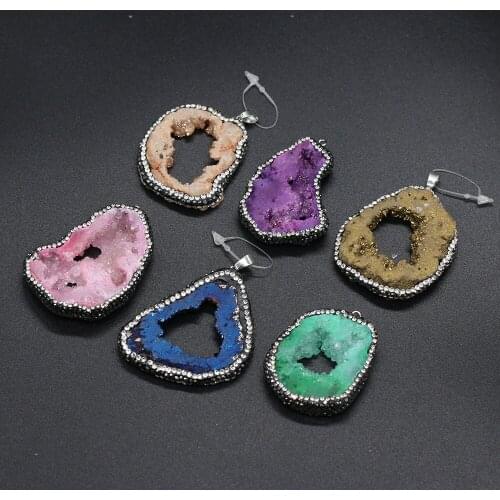 Irregular Set Drill Pendant Charms For DIY Necklace Handiwork Sewing Craft Jewelry Accessory Making