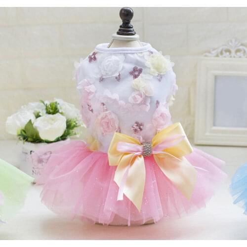 New Pet Dog Clothes Wedding Skirt Clothes For Dogs Chihuahua Cat Clothes Princess Dog Dress Pet Dog Clothes Pet Supplies