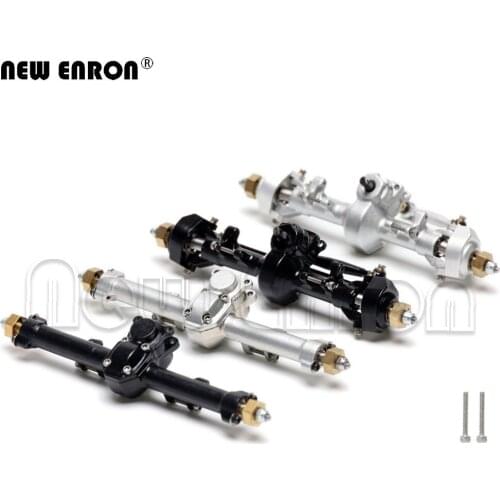 NEW ENRON Alloy Casting Complete Edition Aluminum Full Front and Rear Axle set Upgraded for RC 1/24 Axial SCX24 90081 C10 B-17