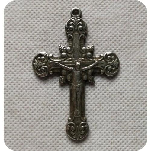 Silver Plated classic Jesus cross 65MMX43