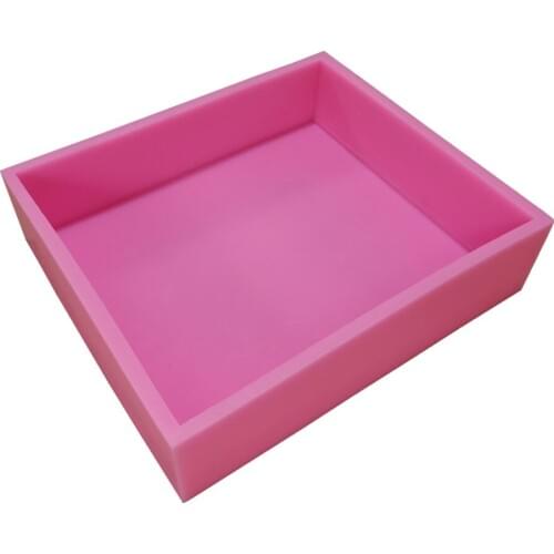Size 26.7*22.9*6.4 cm Silicone Slab Mould Silicone Liner Silicone Soap Mold Tray for CP Soap Making