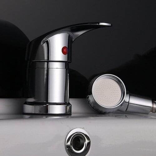 Shampoo Bed Faucet Shower Head with Hose Salon Bathroom Sink Steel Sprayer Tap 63HA