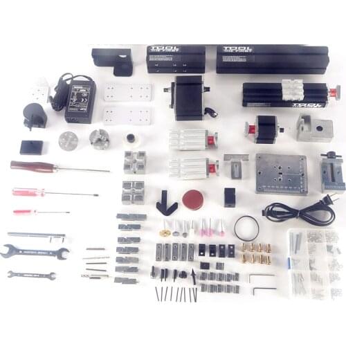 Zhouyu TZ6000M 60W Metal 6 in 1 Mini lathe/60W,12000rpm Mini 6in1 lathe Machine/DIY Powerful metal lathe/Lathe kit