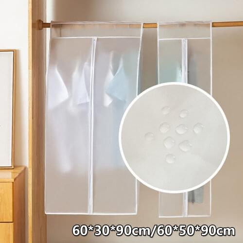 Clothes Dust Cover Dustproof Garment Cloth Storage Waterproof Suit Coat Protector Storage Bag Hanging Organizer Wardrobe