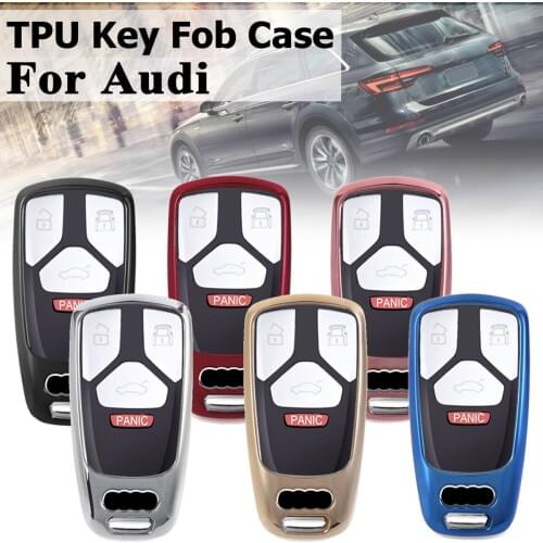 TPU Protection Car Key Case Cover Skin Shell For AUDI A4 A4L A5 Q5 Q7 TT 2016 2017 Key Fob 2016 2017 2018 Styling Accessories