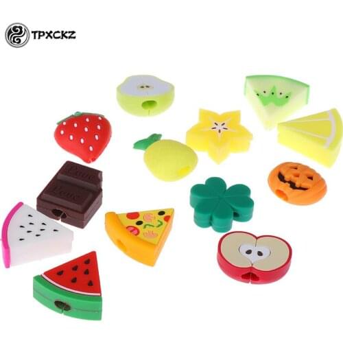 Usb Cable Protective Case Cute Mini Cartoon Fruit For IPhone Accessories Creative Charging Cable Break Protector Cable Winder