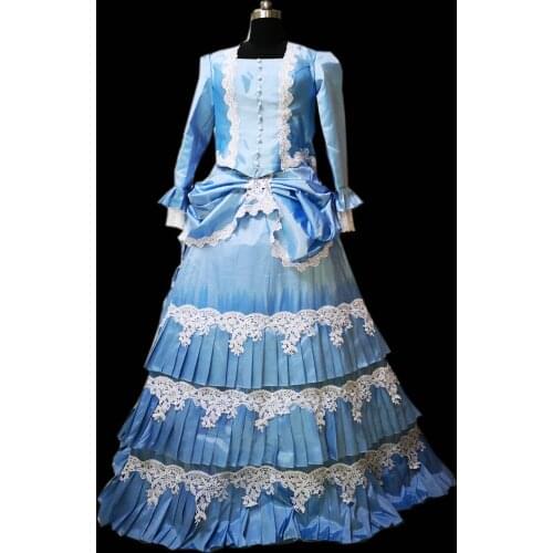 Civil War Victorian Styled Gown Vintage Costumes Victorian Dress D-310