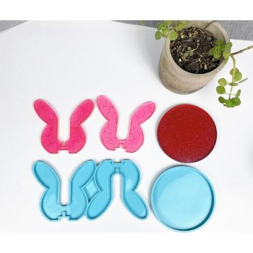 1 Set Silicone Mould Epoxy Resin Mold Potted Ornaments Bracket Tray DIY Crafts Decortaions Casting Tool M12 21 Dropshipping Soap