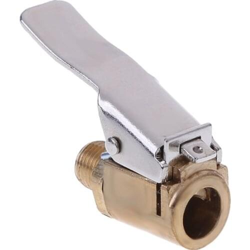 1PC Car Auto Brass 8mm Tyre Wheel Tire Air Chuck Inflator Pump Valve Clip Clamp Connector Adapter Car-styling F1FC