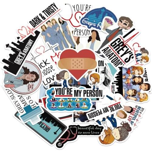 10/30/50PCS American TV Series Intern Gray Stickers Luggage Notebook Water Cup Graffiti Stickers Decorative Toys Wholesale