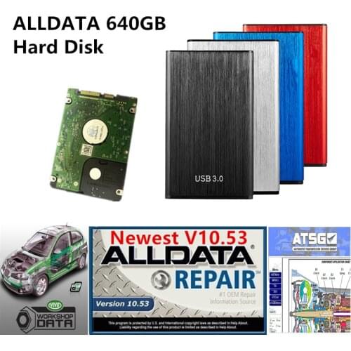 2021 hot All Data Auto Repair Software Alldata 10.53 Vivid Atsg for cars and trucks in 640gb HDD Tech Support via Teamviewer